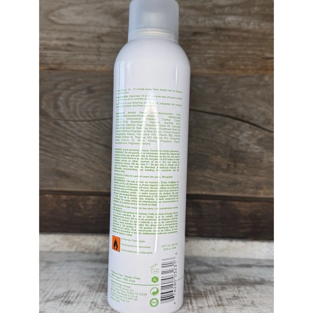 Hempz Herbal Workable Hairspray Medium Hold 8 Oz | MSRP =‎ $18